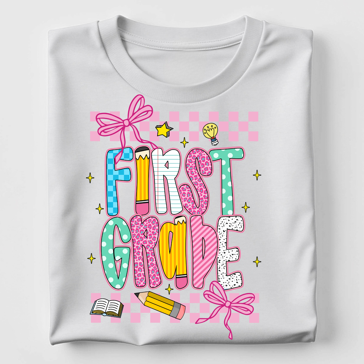 First Grade - Pink Coquette Check