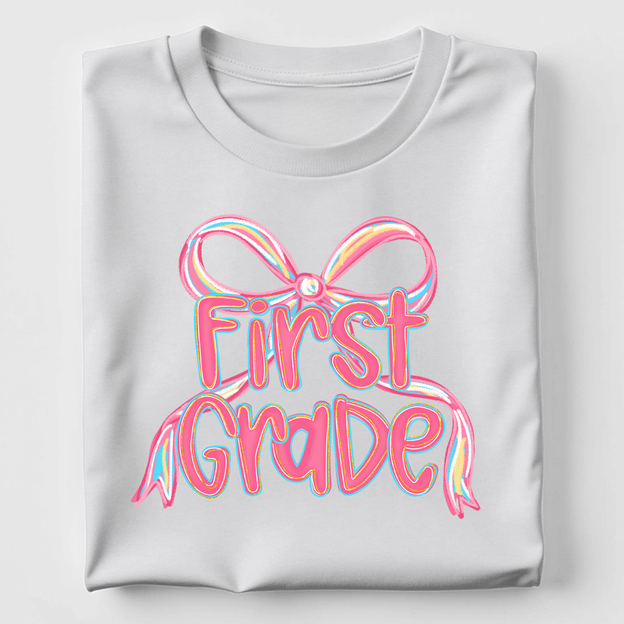 First Grade - Pink Bow