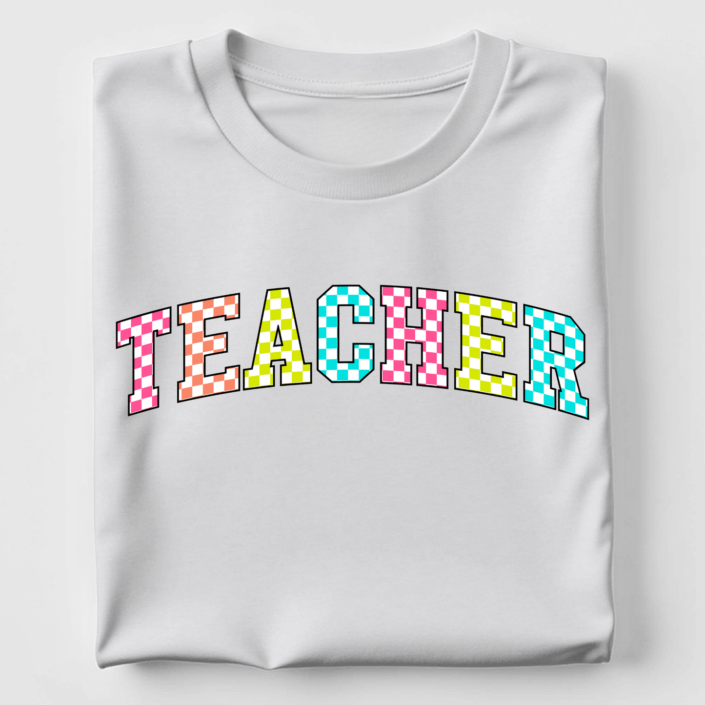 Teacher - Neon Check