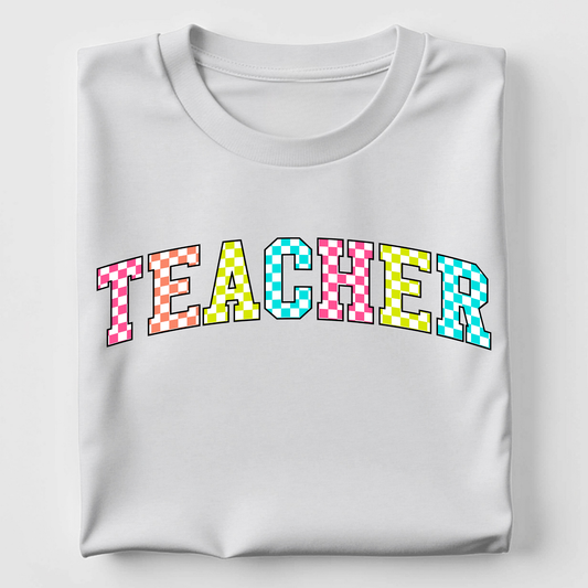 Teacher - Neon Check