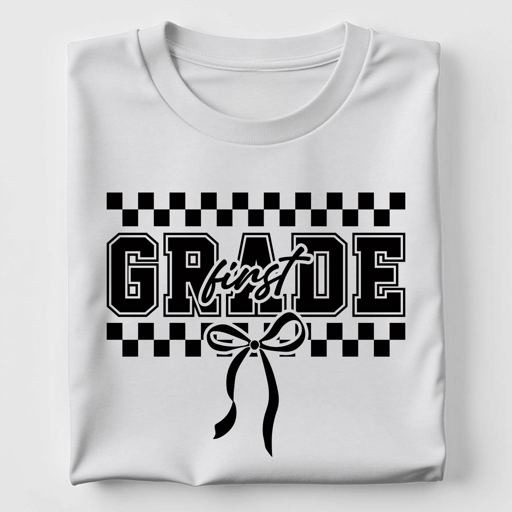 First Grade - Black Check