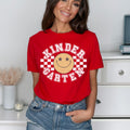 Star Smiley White Font - Kindergarten