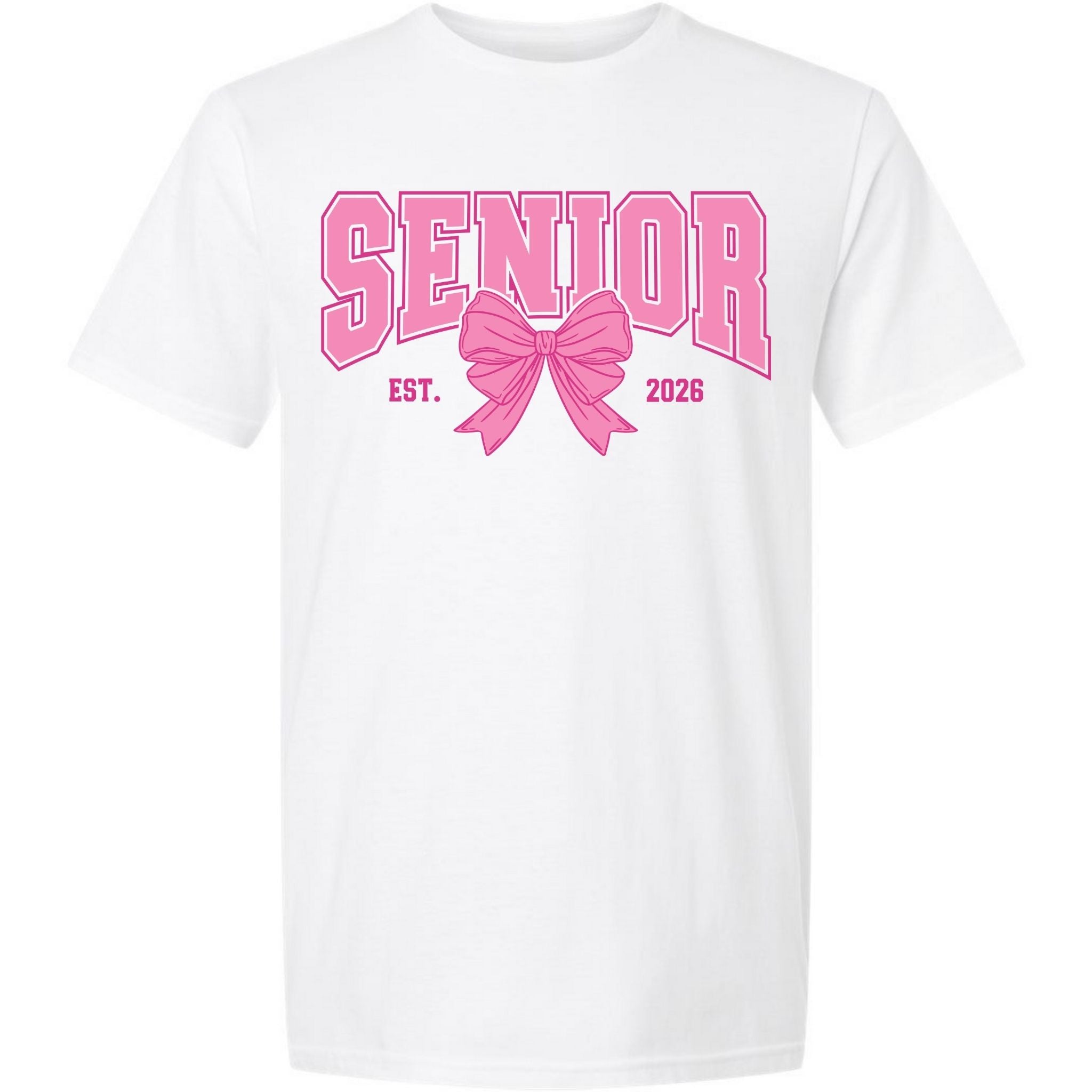 Senior Bow 2026 - Pink Text