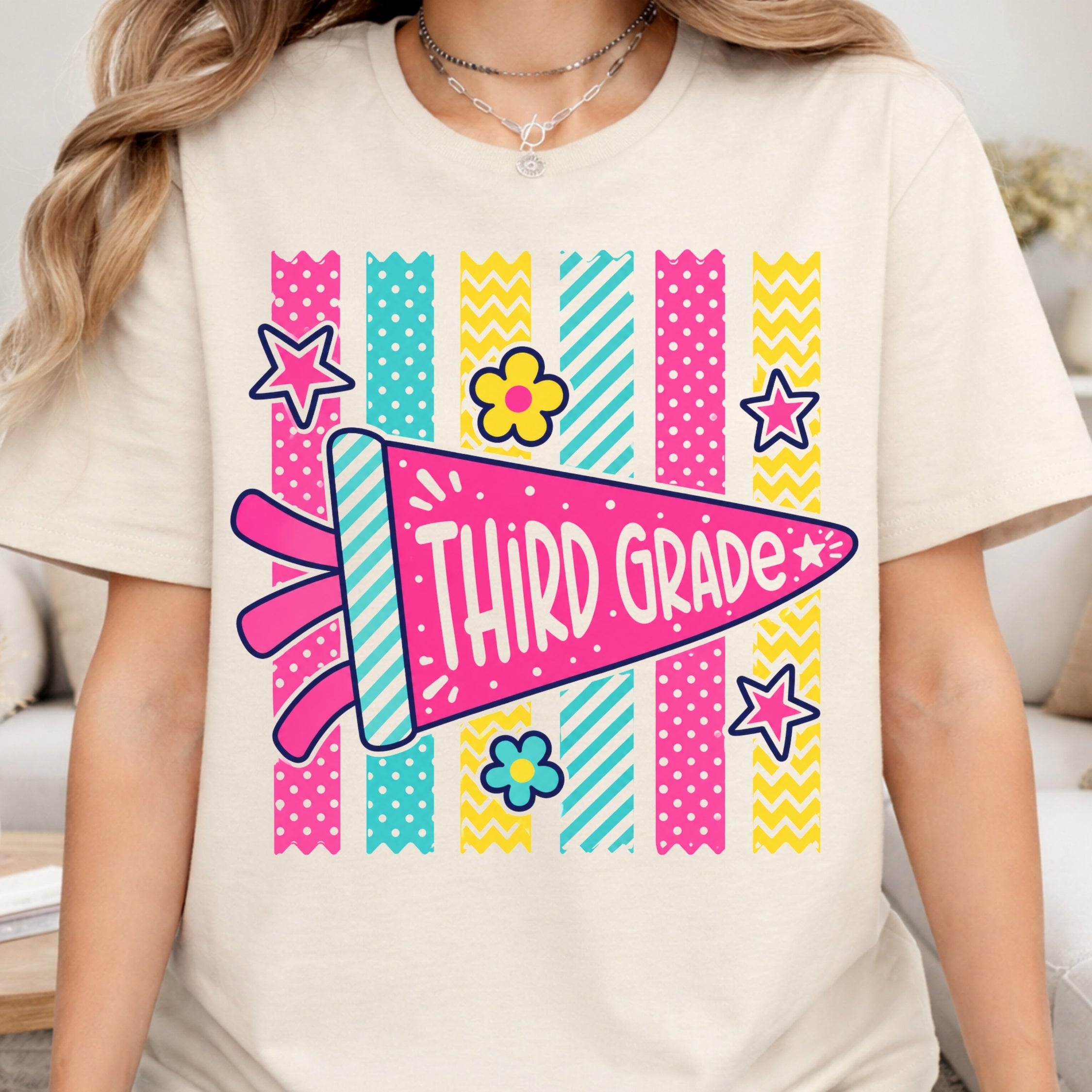 Pendant Preppy Stripes - Third Grade