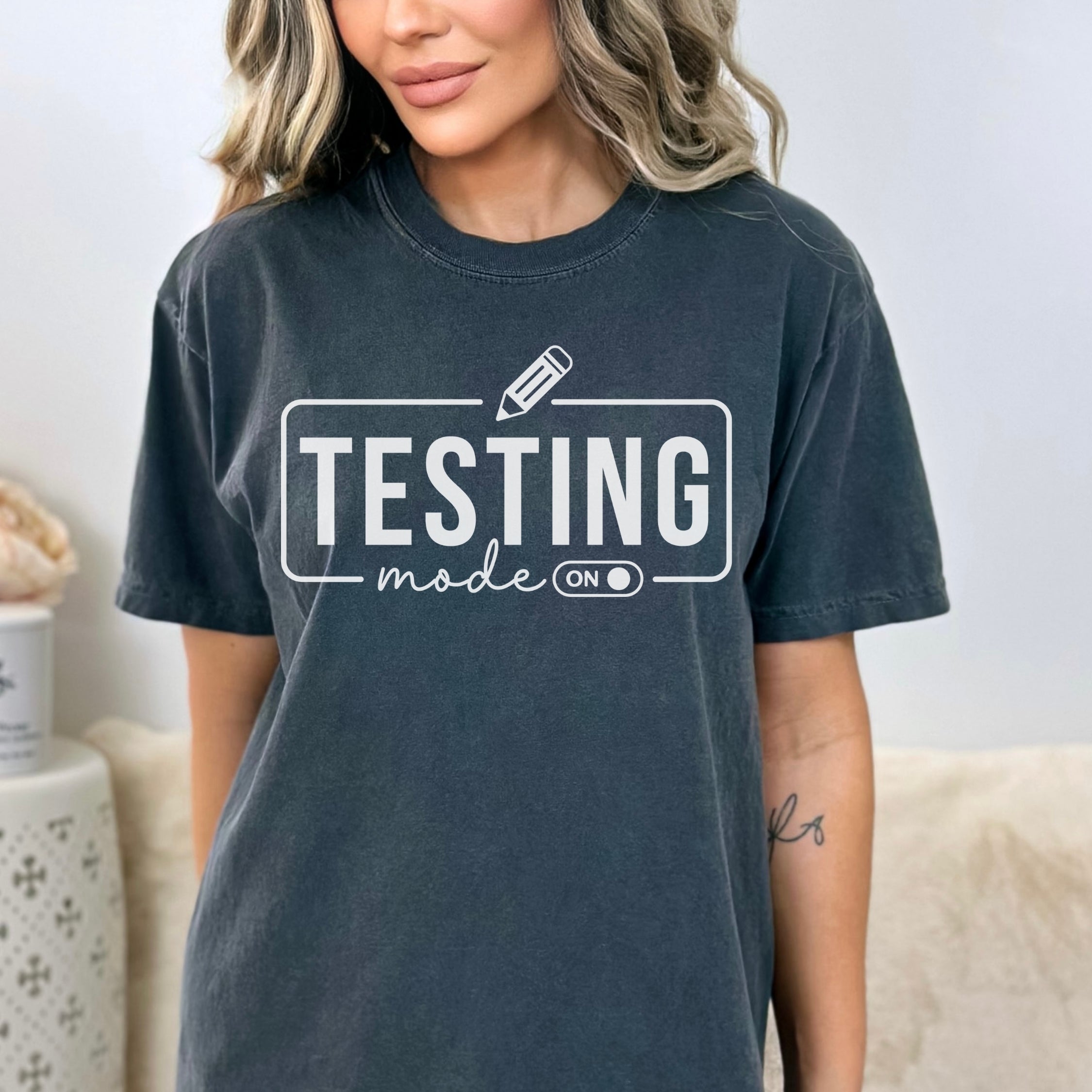 Testing Mode - White Font