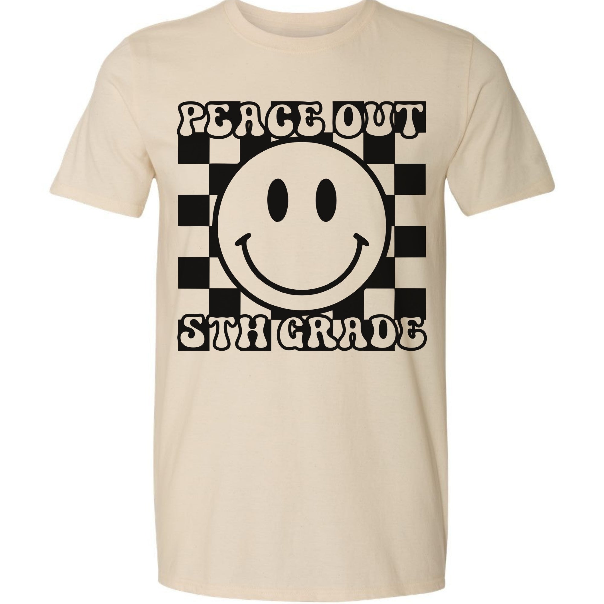 Peach Out 5th Grade - Check Smiley