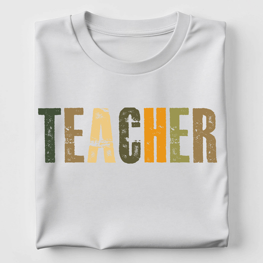 Teacher - Distressed Earth Toned