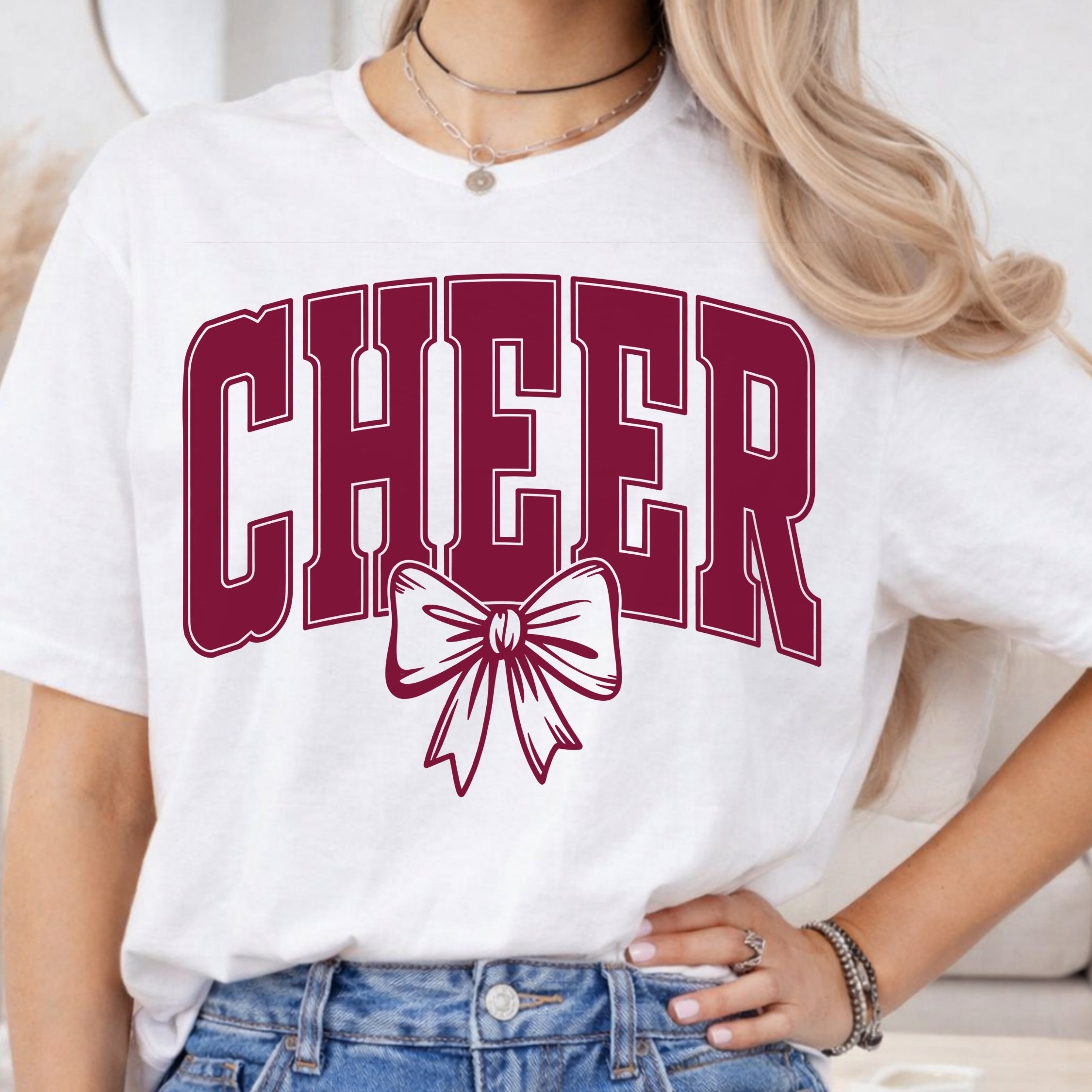 Cheer - Burgundy Font