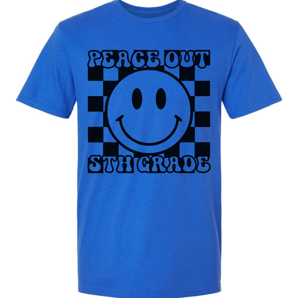 Peach Out 5th Grade - Check Smiley