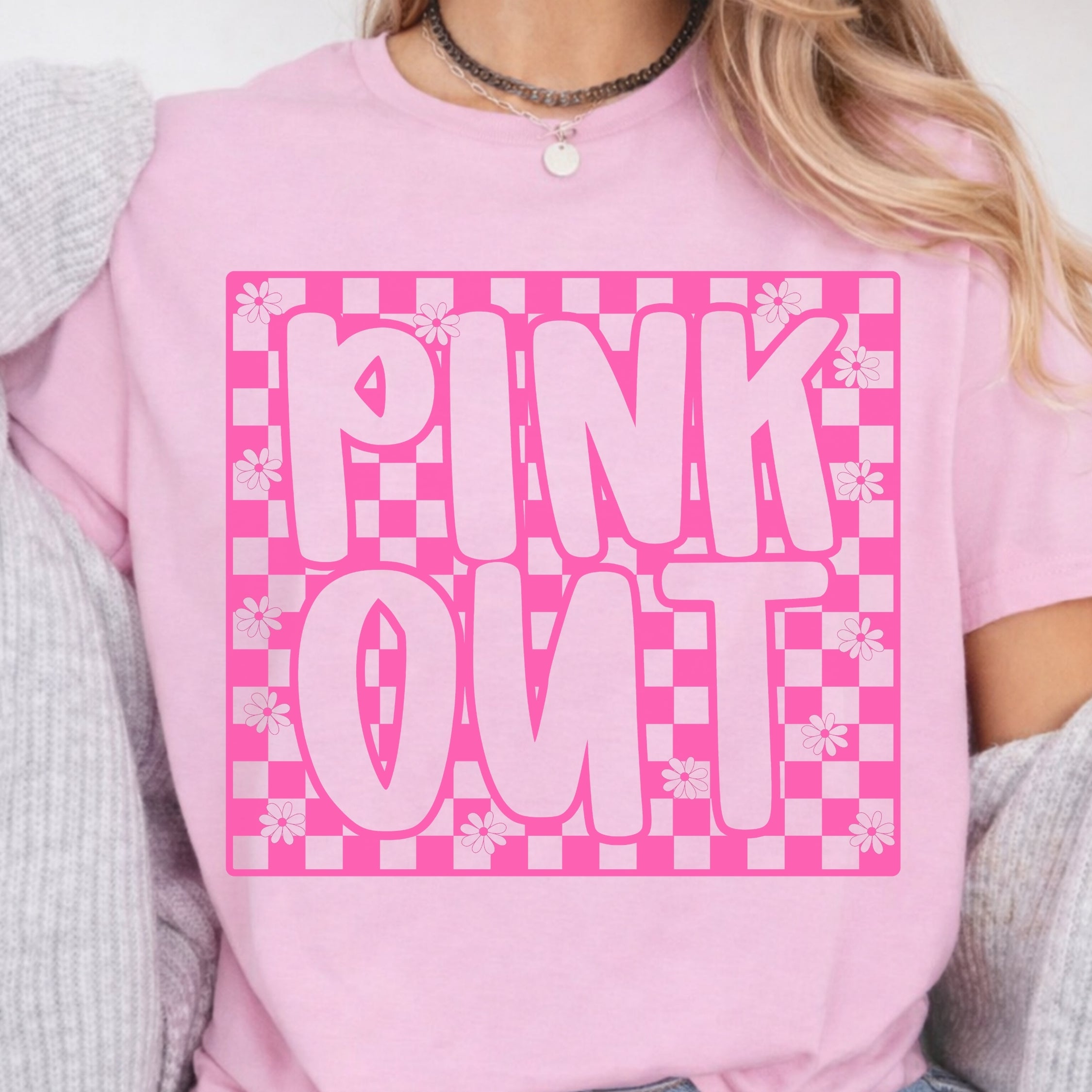 Pink Out - Neon Pink Font