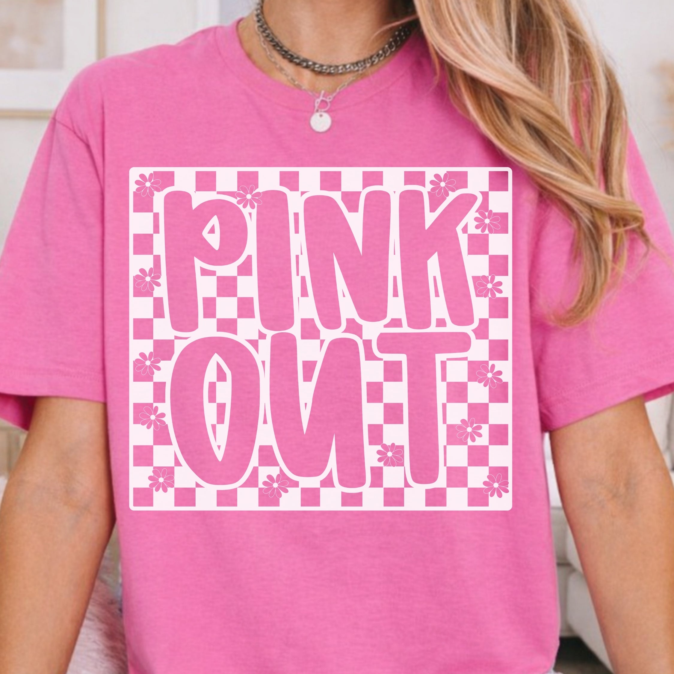 Pink Out - White Font