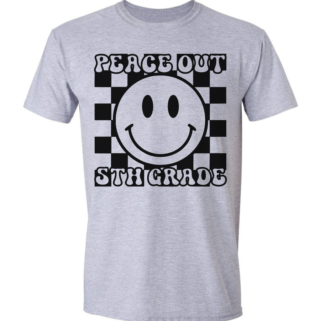 Peach Out 5th Grade - Check Smiley