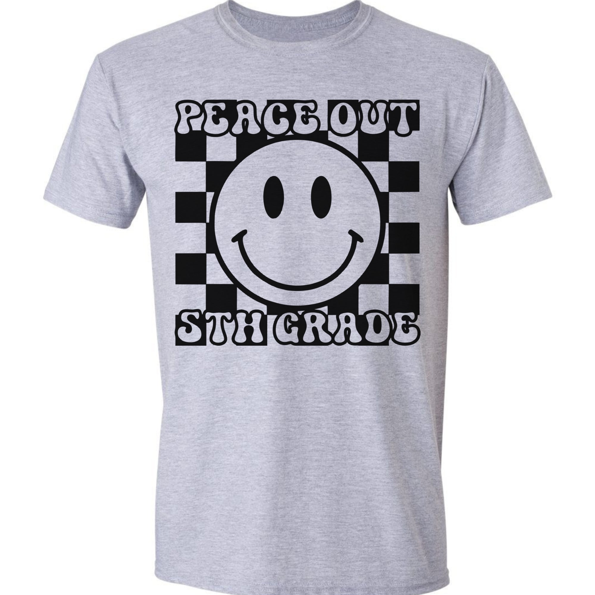 Peach Out 5th Grade - Check Smiley