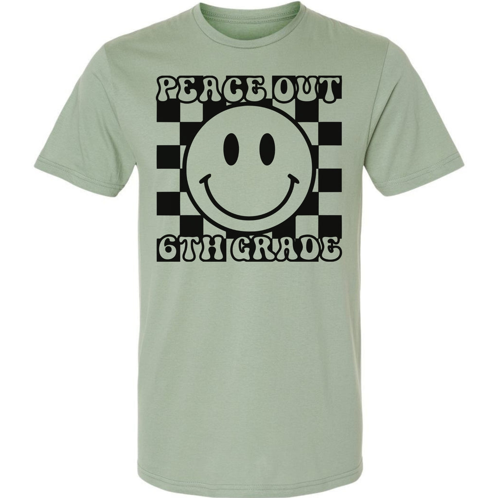Peach Out 6th Grade - Check Smiley