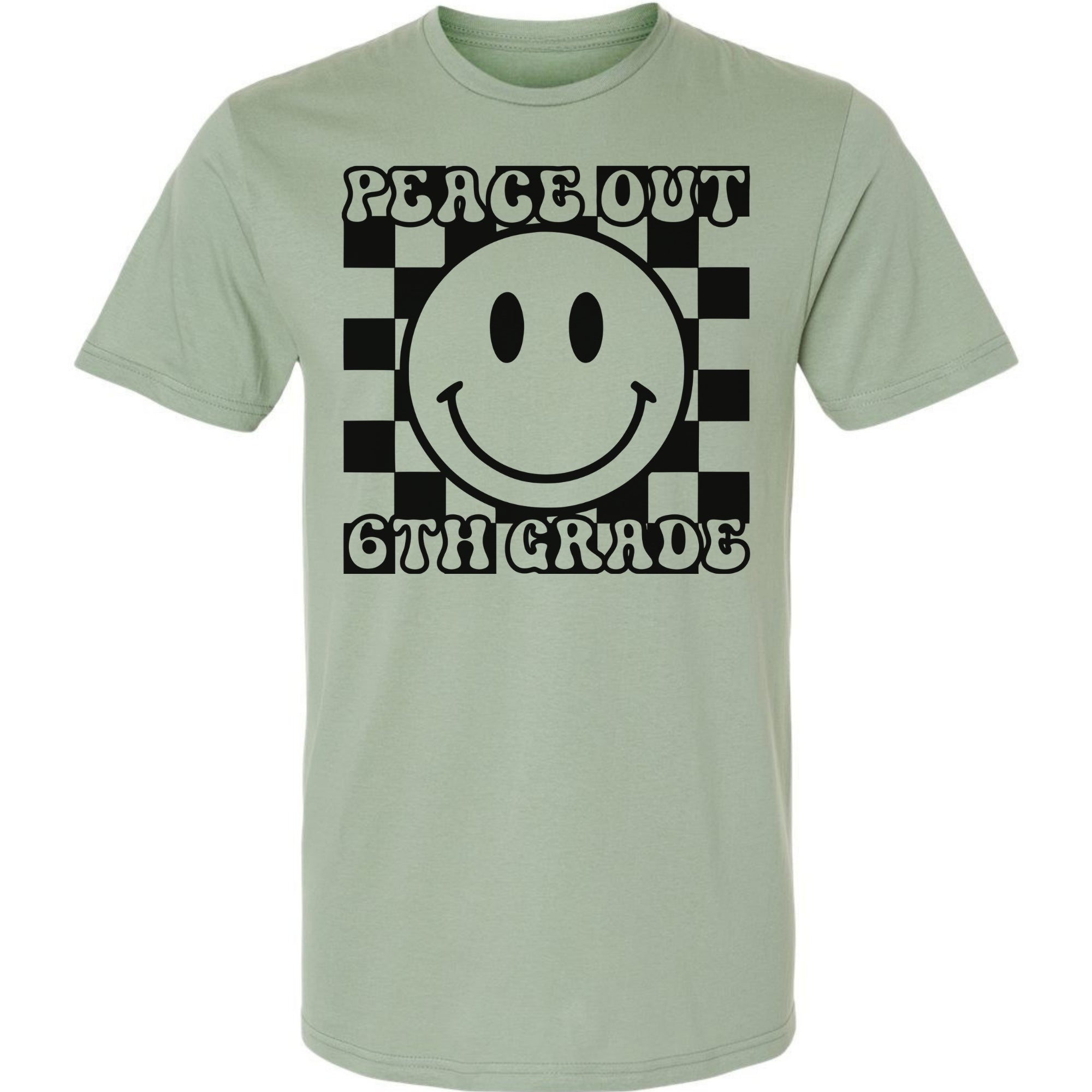 Peach Out 6th Grade - Check Smiley