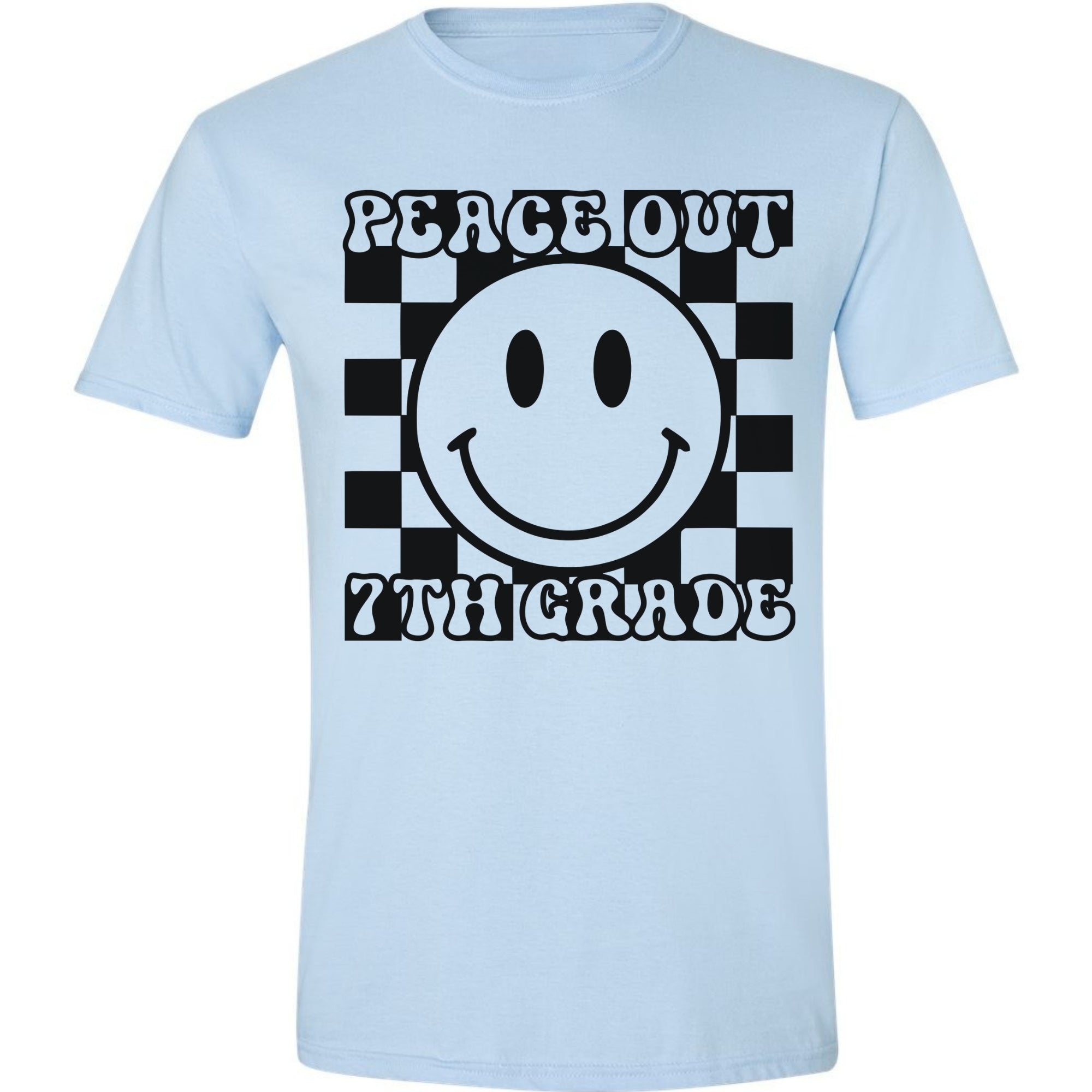 Peach Out 7th Grade - Check Smiley