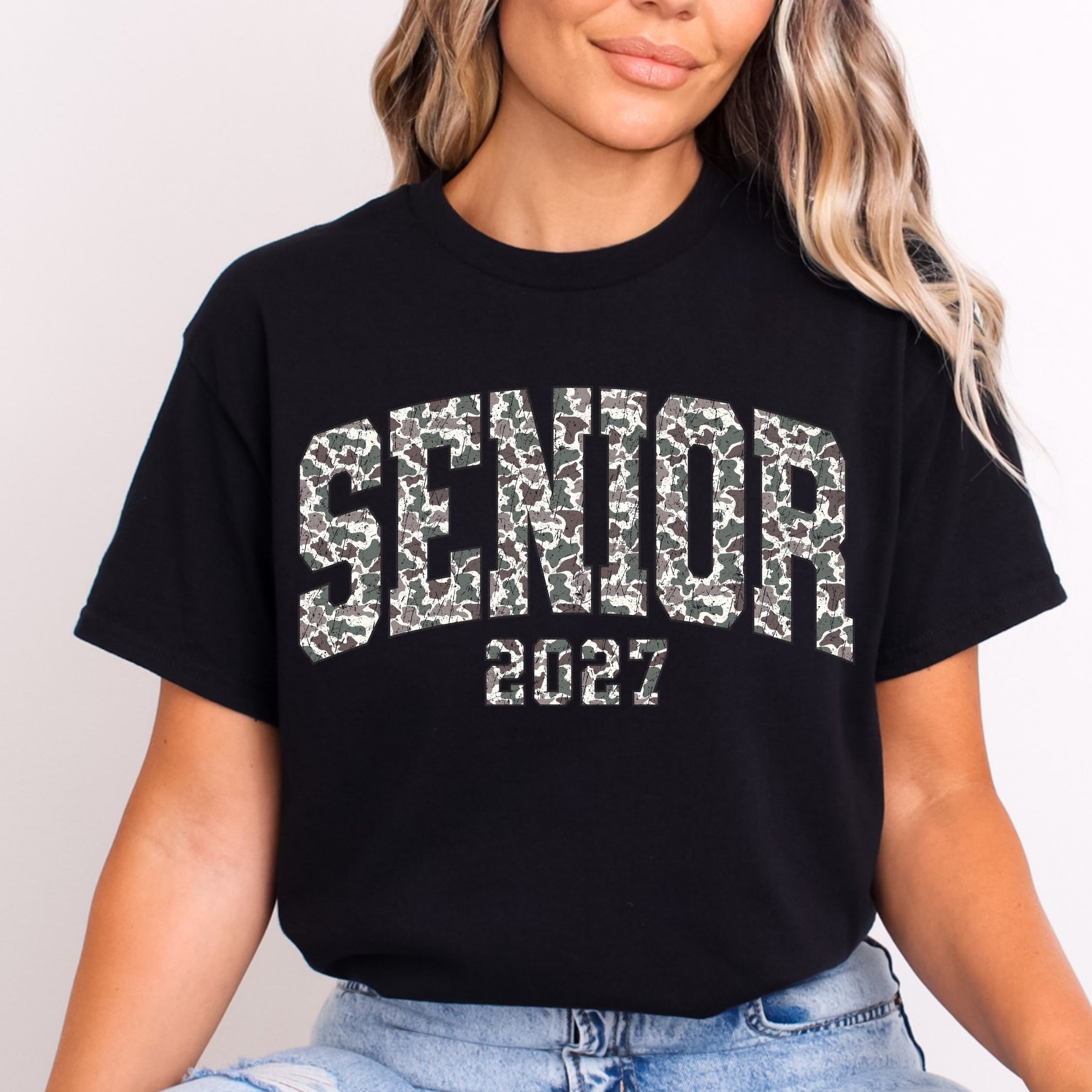 Senior 2027 - Camo Font