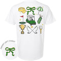 Green Coquette Golf Theme with Bow Front - Front & Back Combo