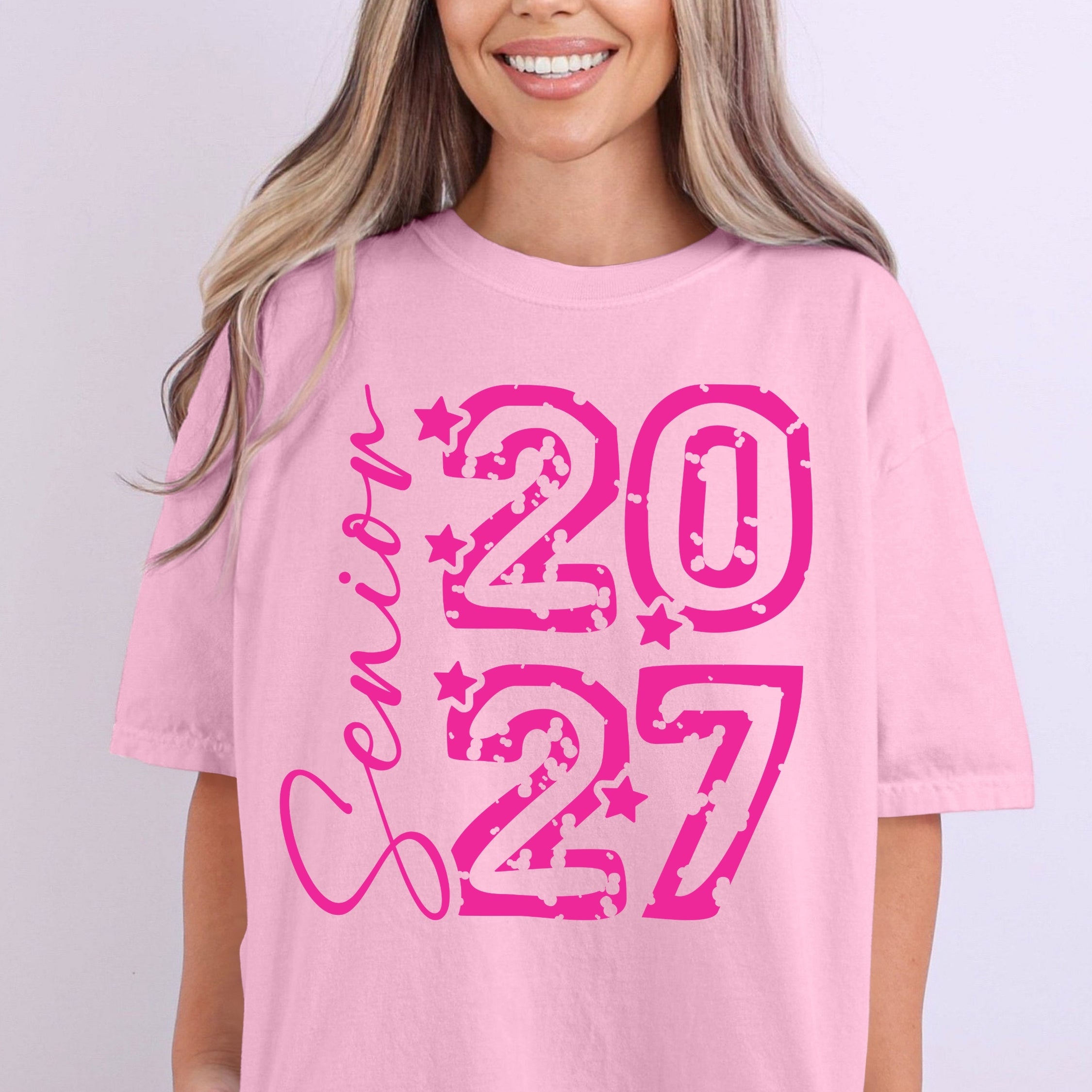 Senior 2027 Pink Stacked