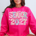 Senior 2027 Quilted Print Pink