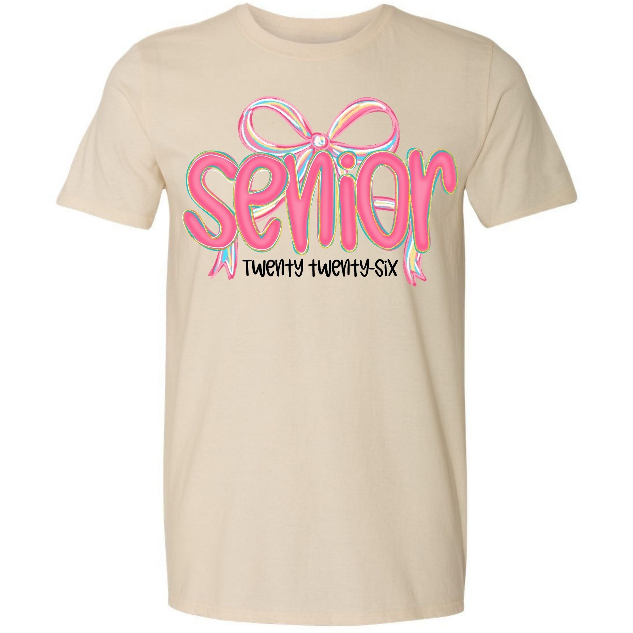 Senior Twenty Twenty Six - Pink Neon Bow