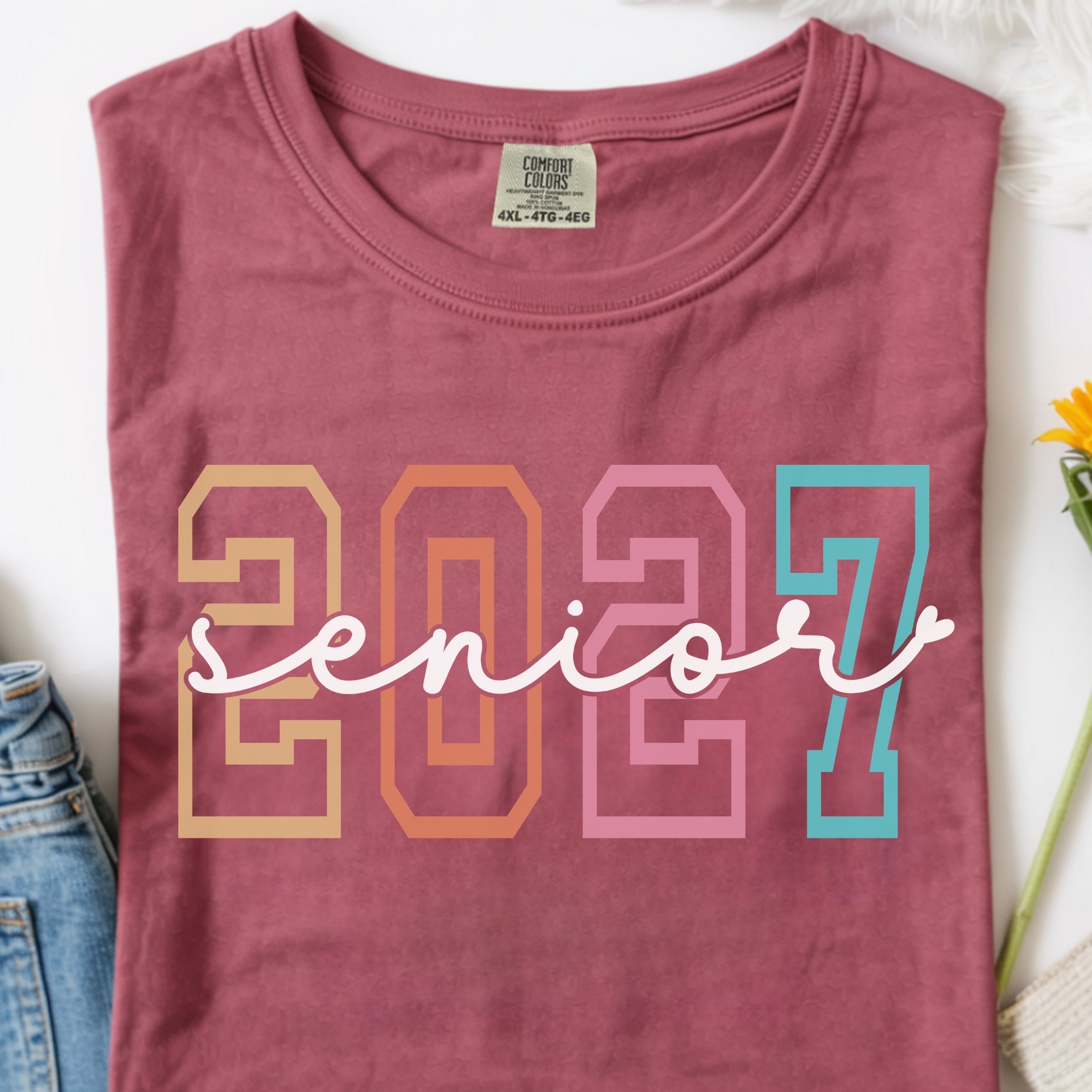 Senior 2027 - White Writing
