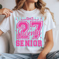 Senior 2027 - Hot Pink w/ Preppy Stripes