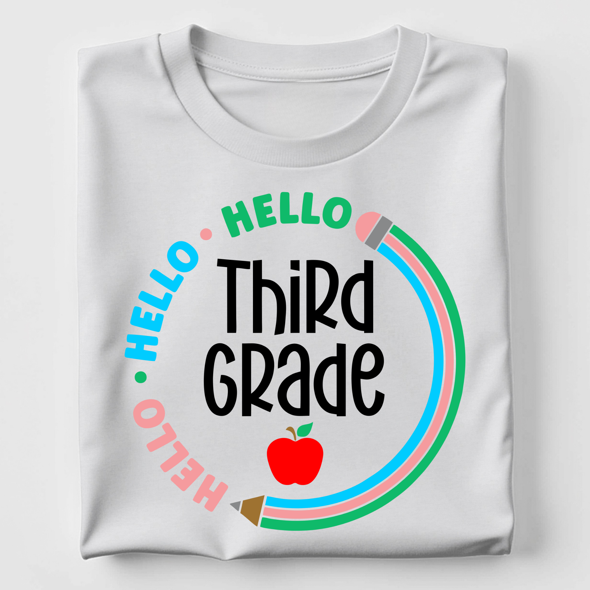 Hello Third Grade - Circle Pencil