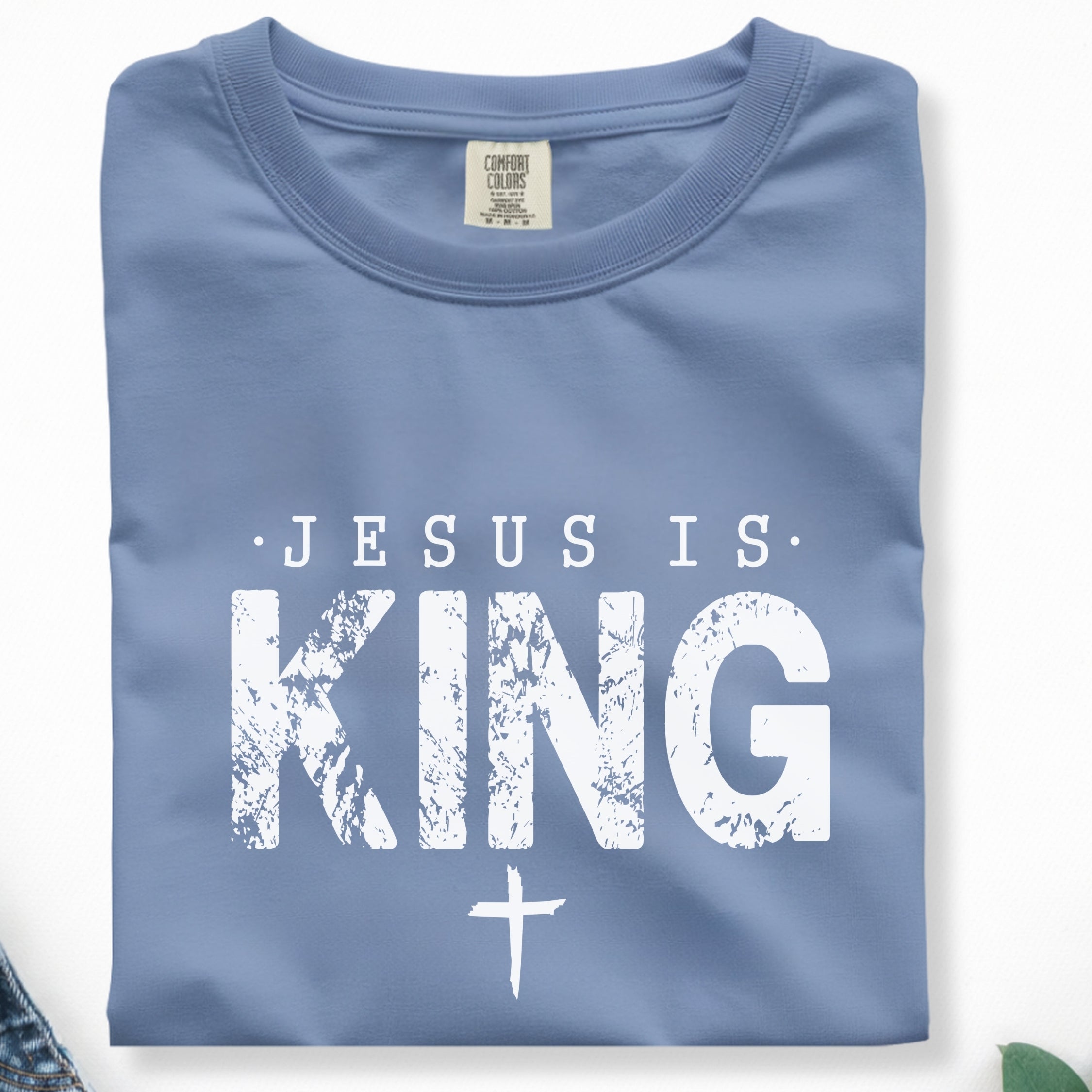 Jesus is King - White Font