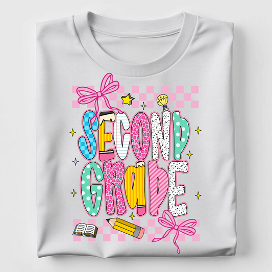 Second Grade - Pink Coquette Check