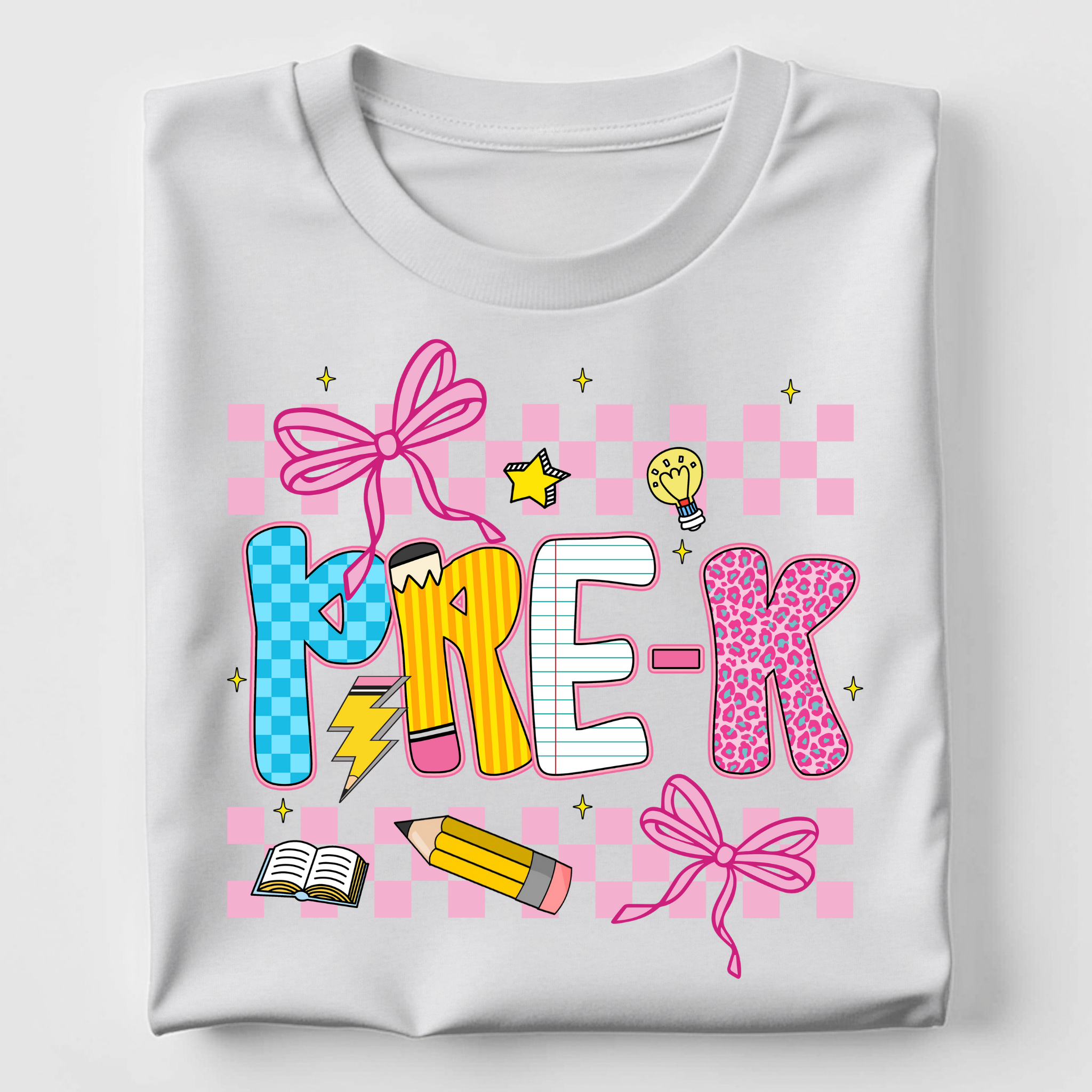 Pre-K - Pink Coquette Check