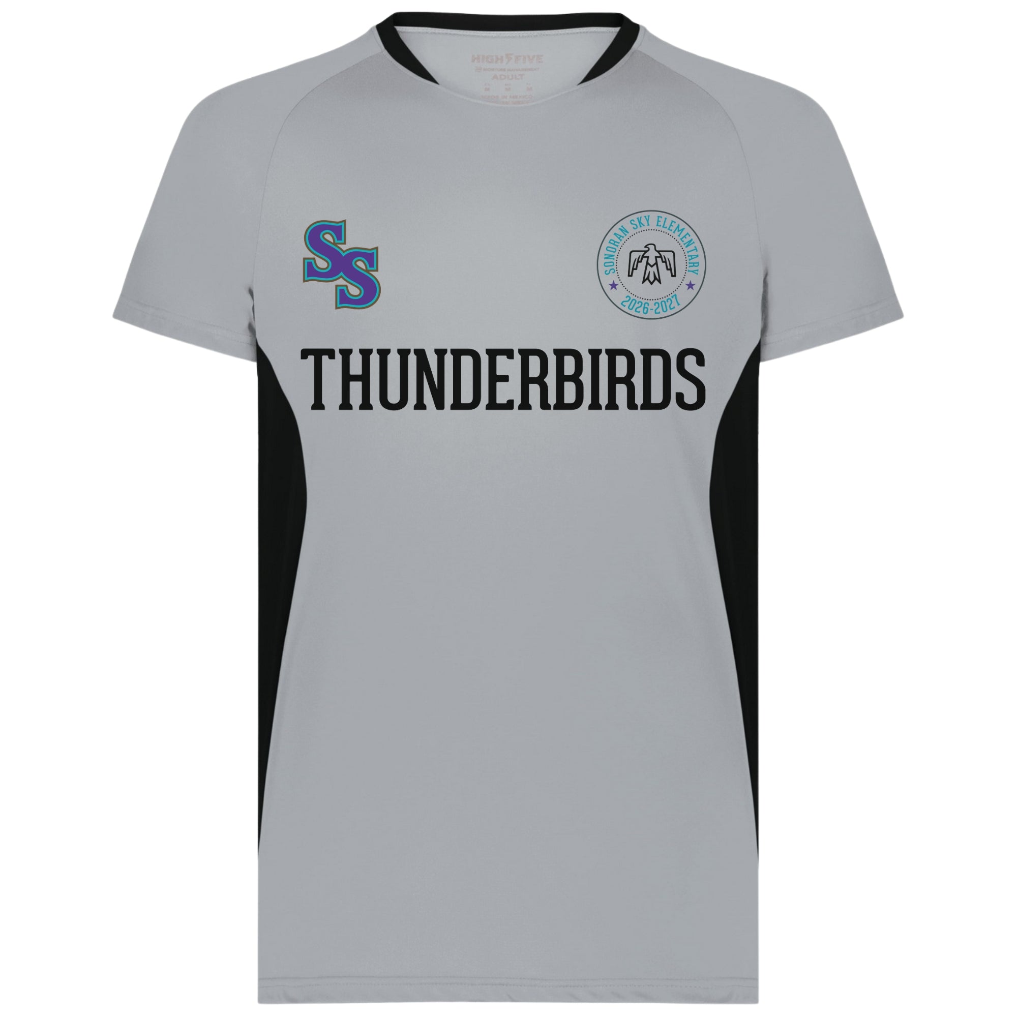Thunderbirds Soccer Jersey Grey