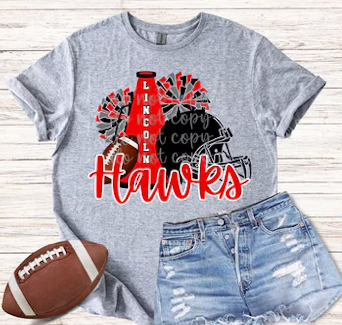 Football and Pom Cheer Custom